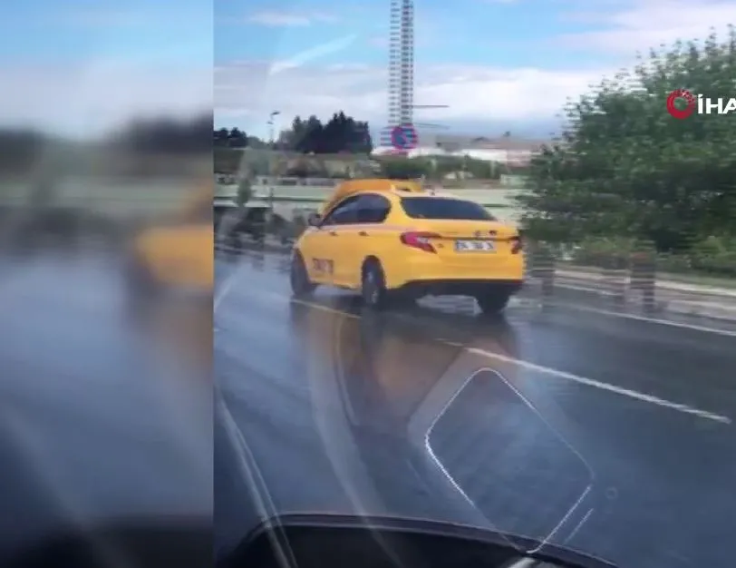 Havalimanı yolunda tehlikeli yolculuk