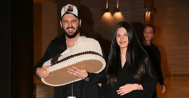 Tolgahan Sayışman eşi Almeda Abazi ve oğulları Efehan’la Arnavutluk’taki bir dergiye kapak oldu