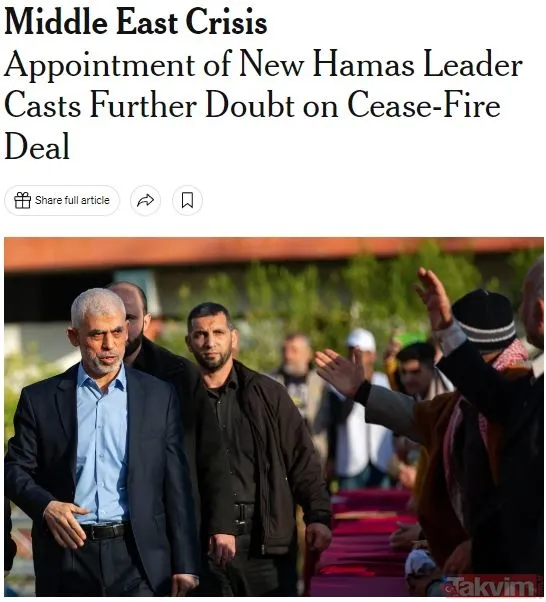 İsrail ve Batı’da manşet manşet Yahya Sinwar paniği! Hamas ‘Kassam Tugaylarını lağvederiz’ demişti: Haniye suikastından sonra yeni dönem - 14