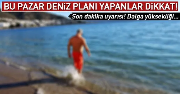 Ibb Den Pazar Gunu Denize Gireceklere Uyari Dalga Yuksekligi 1 Metreyi Bulacak Takvim