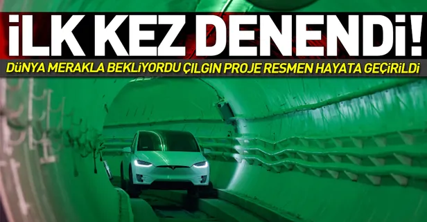 Elon Musk'ın çılgın projesi ilk kez denendi