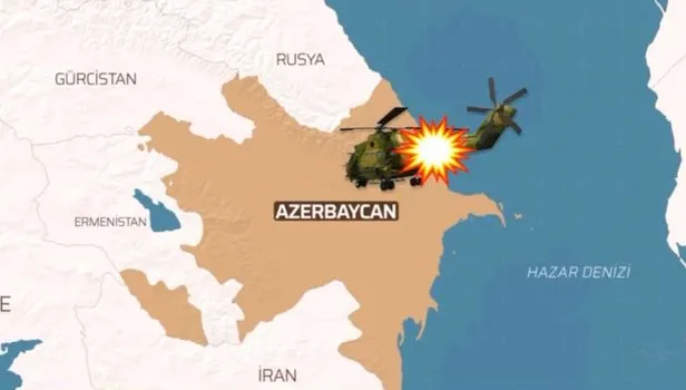 SON DAKİKA: Azerbaycan'da askeri Helikopter düştü! Ölü ve yaralılar var