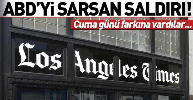 ABD'yi sarsan olay! Gazetelere siber saldırı darbesi...