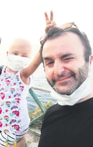 Lösemi hastası Öykü Arin 74 gün sonra dışarı çıktı