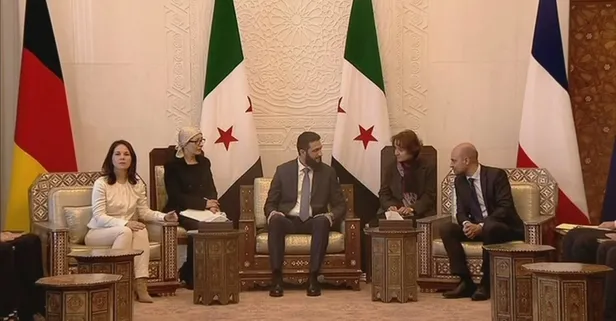 Almanya ve Fransa’dan Suriye’ye ziyaret! Annalena Baerbock çelik yelekle indi