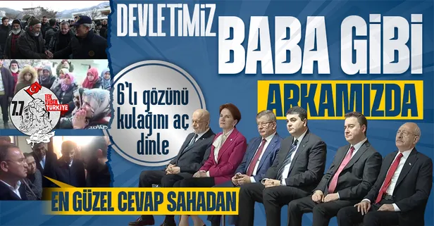 "Devlet deprem bölgesine gidemedi" yaygarasına en güzel cevap sahadan geldi: Devletimiz baba gibi arkamızda