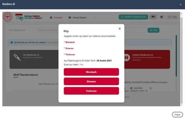 SON DAKİKA: TURKOVAC randevu | Sağlık Bakanı Fahrettin Koca duyurmuştu! E-Nabız'da TURKOVAC randevuları açıldı-2