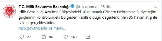 Son dakika haberi: İdlib'de Türk gözlem noktasına alçak saldırı! 35 havan atışı gerçekleştirildi-1
