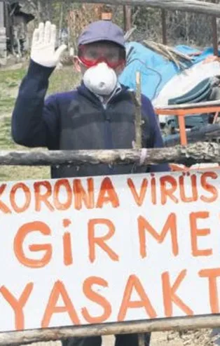 Virüs var girmek yasak