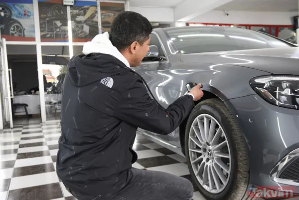 2 milyon lira ödeyip sıfır Mercedes aldı! Sağ ön çamurluk boyalı çıktı - 7