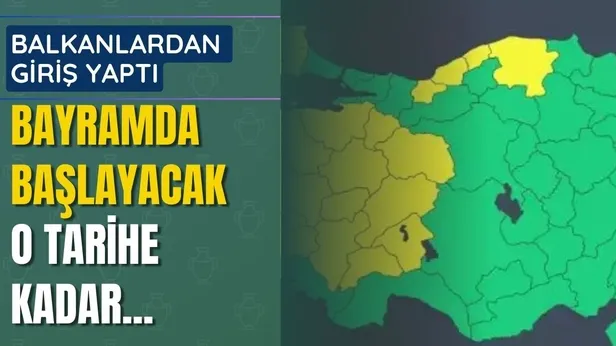 Balkanlardan az önce ÇAT DİYE girdi Türkiyeyi bu akşama kadar kaplayacak! O tarihe kadar herkes rahat nefes alacak