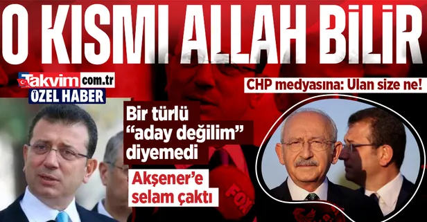 2023 için kollarını sıvayan Ekrem İmamoğlu'ndan açık kapı! Bir türlü 'aday değilim' diyemedi: CHP medyasını da fırçaladı