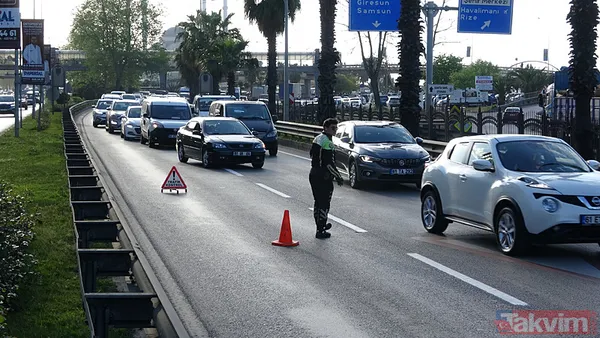 Trabzon'da tır köprüye sıkıştı - 5