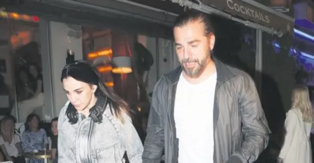 Engin Altan Düzyatan, eşi Neslişah Alkoçlar ile Bebek'teydi