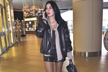 Alışveriş zamanında objektiflere takıldı