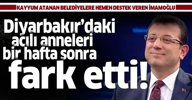 İmamoğlu acılı anneleri bir hafta sonra fark etti!