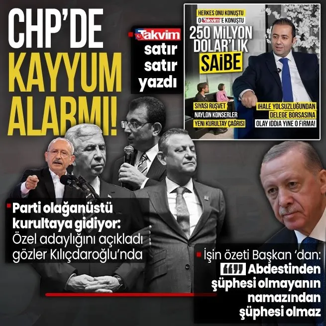 CHPden olağanüstü kurultay kararı!