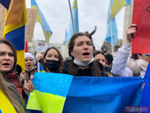 SON DAKİKA: Rusya Ukrayna savaşında son durum! Türkiye'deki Ukraynalılar Rusya'yı protesto etmek için meydanlara akın etti - 25