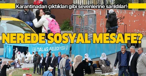 Tahliye sırasında sosyal mesafeyi hiçe saydılar!
