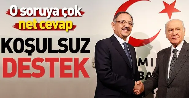 Devlet Bahçeli: AK Parti kimi aday gösterirse MHP o adaya destek verecektir