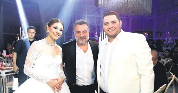 Oktay Kaynarca, iş insanı Tahir Kıran'ın oğlu Turgut ve Melisa Kıran'ın düğününe katıldı