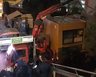 İBBnin Güngörene kurduğu kaçak büfe kaldırıldı