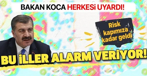 Koronavirüs risk haritası ne durumda? Virüs hangi illerde artışta? Sağlık Bakanı Fahrettin Koca detayları paylaştı