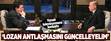 Cumhurbaşkanı Erdoğan Yunan televizyonuna konuştu