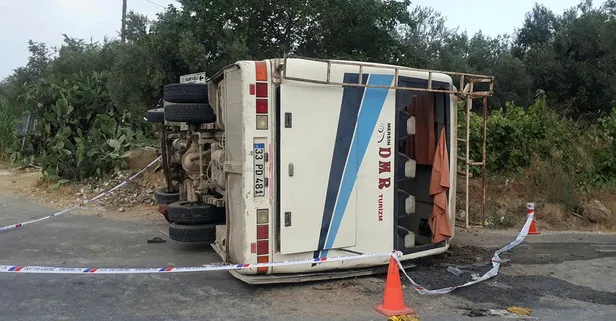 SON DAKİKA: Mersin'de işçileri taşıyan midibüs devrildi: 1 ölü, 14 yaralı
