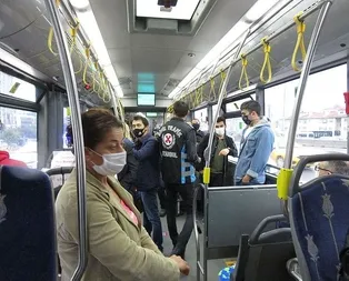 SON DAKİKA: İstanbulda toplu taşıma araçlarında maske ve sosyal mesafe denetimi!