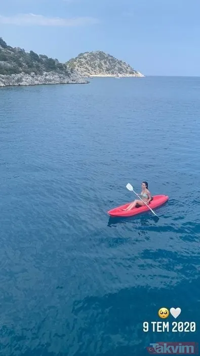 Alemin Kralı'nın Oben’i Birsu Demir sosyal medyayı yaktı kavurdu! Bikinili kano pozunu paylaştı Dua Lipa ile benzerliği… - 5