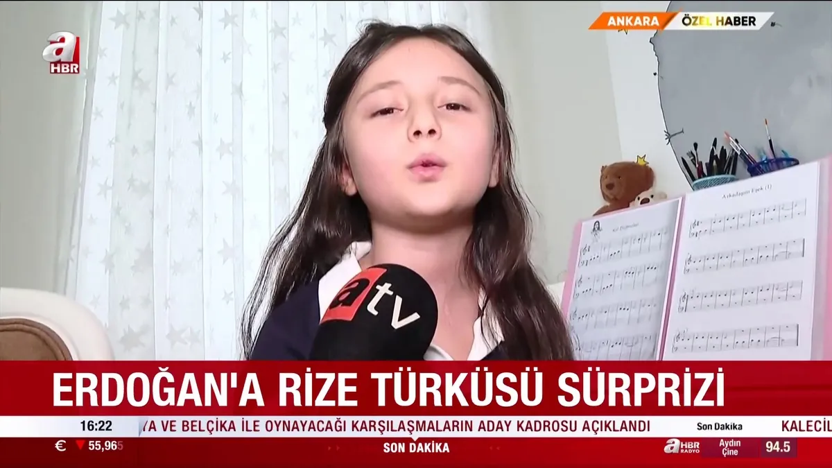 Başkan Erdoğan'la türkü söyleyen 8 yaşındaki Bengü Yeşilbaş: "Yanında mutlu ve huzurluydum"