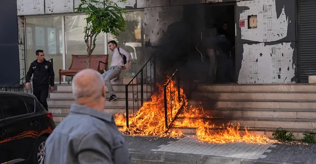 Yer: Şişli! Polislerin tahliye etmek istediği 3 kişi binayı yakmaya çalıştı!