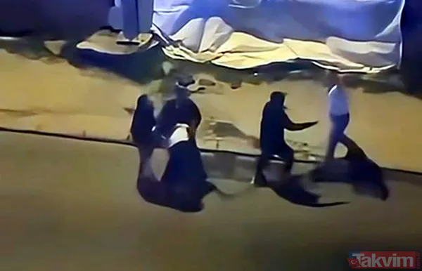 Avcılar'da şok görüntü: Kadını tekme tokat darbedip yerde sürüklediler - 1