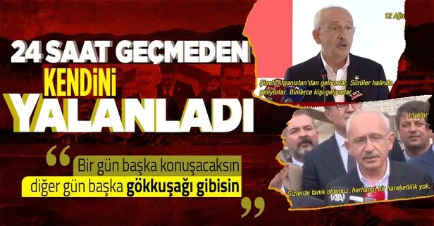 CHP Genel Başkanı Kemal Kılıçdaroğlu’nun ’Afgan mülteci’ çelişkisi! 1 gün geçmeden 2 farklı açıklama