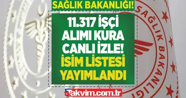 KURA ÇEKİLİŞİ SAĞLIK BAKANLIĞI CANLI İZLE YOUTUBE! 29 Aralık 2022 İŞKUR Sağlık Bakanlığı temizlik görevlisi kura çekimi hangi kanalda? 11.317 işçi alımı SORGULAMA EKRANI...