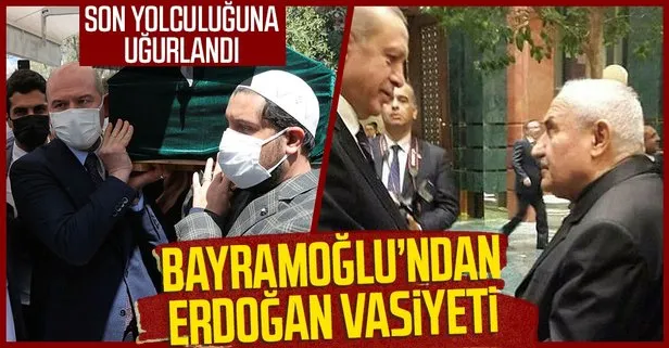 Son yolculuğuna uğurlanan Hüsnü Bayramoğlu’ndan dikkat çeken Erdoğan vasiyeti