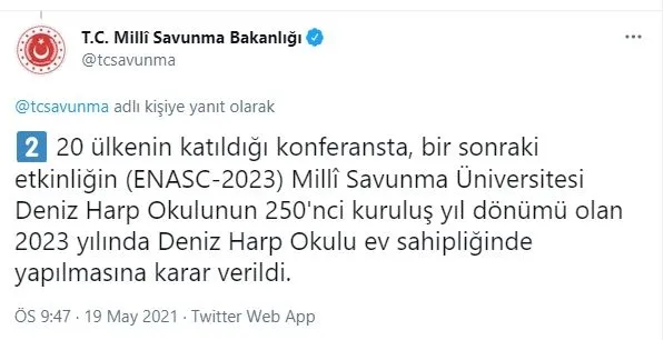 milli-savunma-bakanligi-acikladi-avrupa-deniz-harp-okullari-komutanlar-konferansi-2023-turkiyede-yapilacak-1621452998685.jpg Milli Savunma Bakanlığı açıkladı: Avrupa Deniz Harp Okulları Komutanlar Konferansı-2023 Türkiye'de yapılacak-2