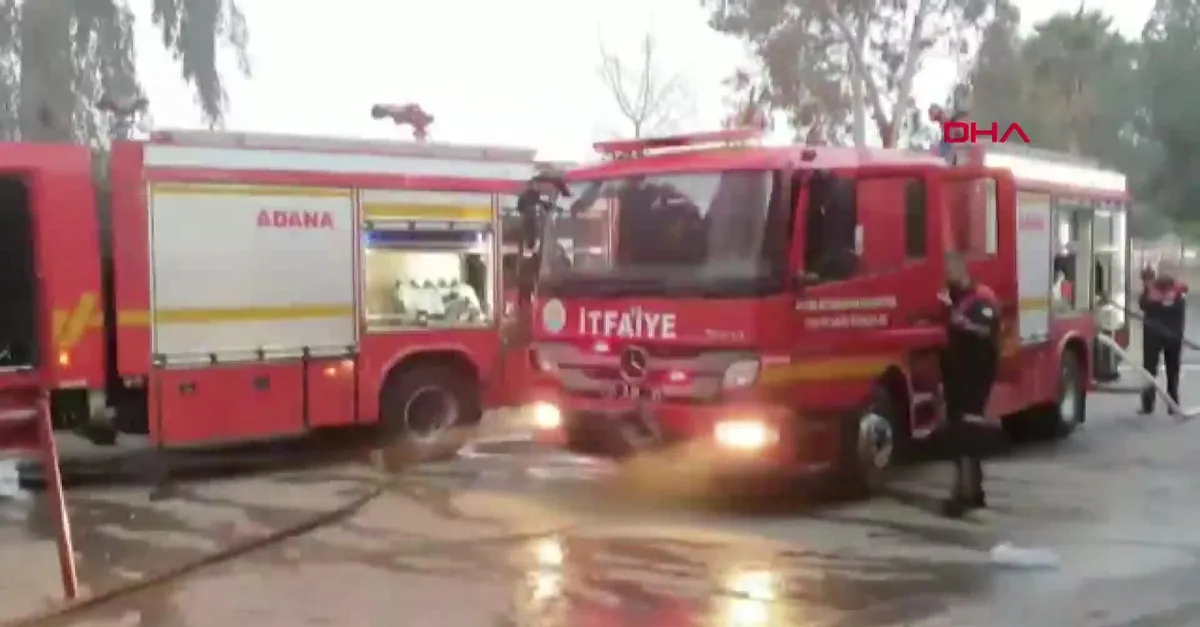 Adana Çukurova Üniversitesi'nde yangın