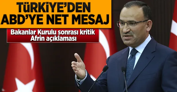 Türkiye'den ABD'ye net mesaj