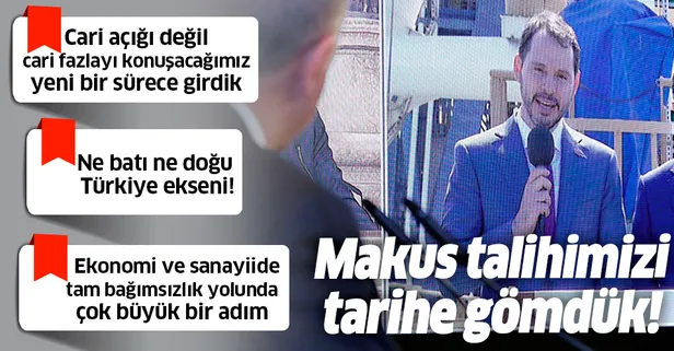 Son dakika: Hazine ve Maliye Bakanı Berat Albayrak'tan doğalgaz açıklaması: Makus talihimizi tarihe gömdük