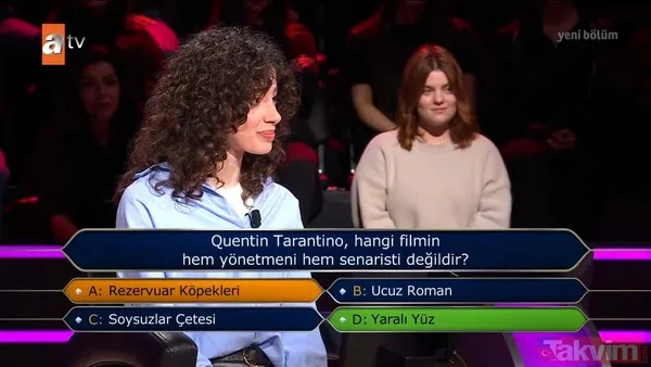 İşte Kim Milyoner Olmak İster'de yarışmacının cevapladığı diğer sorular...