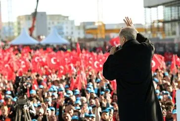 Başakşehir’de coşkulu kalabalık! Başkan Erdoğan...