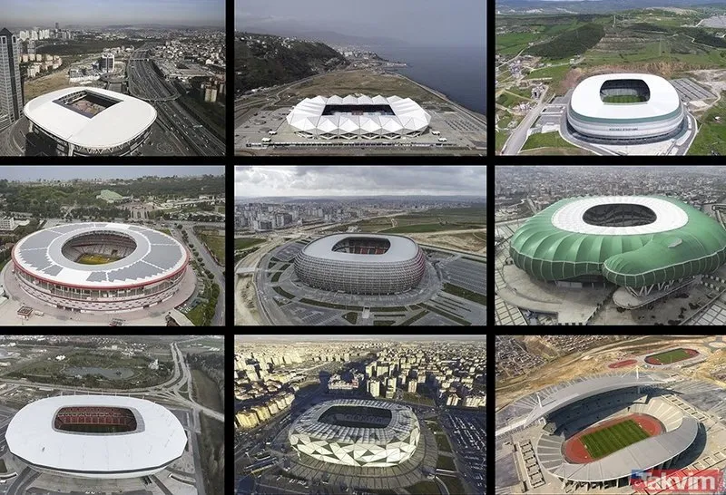 Türkiyenin EURO 2024e aday stadyumları
