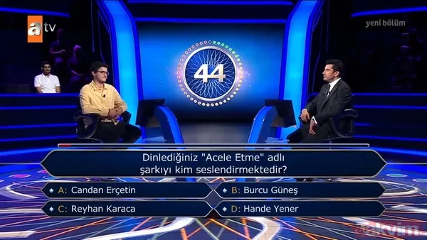 Kenan İmirzalıoğlu sordu, Kim Milyoner Olmak İster'de Yeşilçam rüzgarı esti! Neşeli Günler, Münir Özkul ve Adile Naşit... - 15