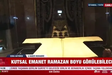 Hırka-i Şerif ziyarete açıldı!