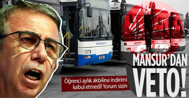 Ankara’da öğrencilere aylık akbil indirimine Mansur Yavaş vetosu