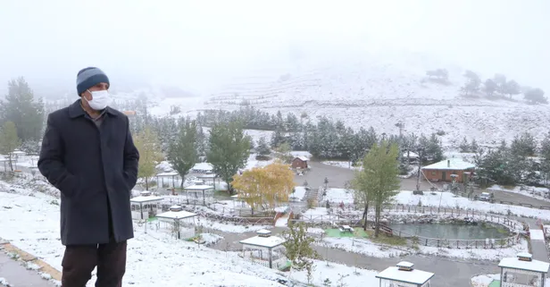Kar yağdı! Kış sporlarının önemli merkezlerinden Erzurum Palandöken beyaz örtüyle kaplandı