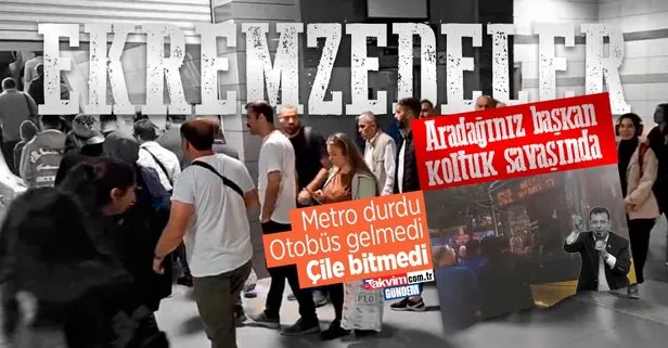 Değişmeyen manzara: Üsküdar-Çekmeköy metrosunda seferler durdu! Vatandaşlar isyan etti