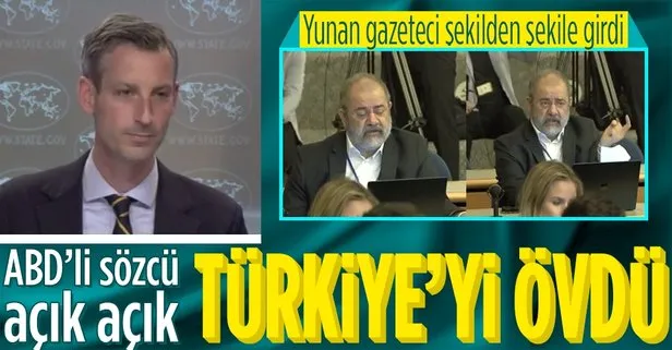 Yunan gazeteci Türkiye’yi şikayet etmeye çalıştı! ABD’li sözcü provokasyonu bozdu! Türkiye’yi övdükçe şekilden şekile girdi